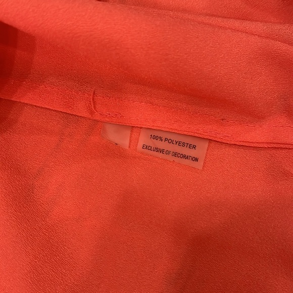 Calvin Klein Orange Blouse - Picture 11 of 12